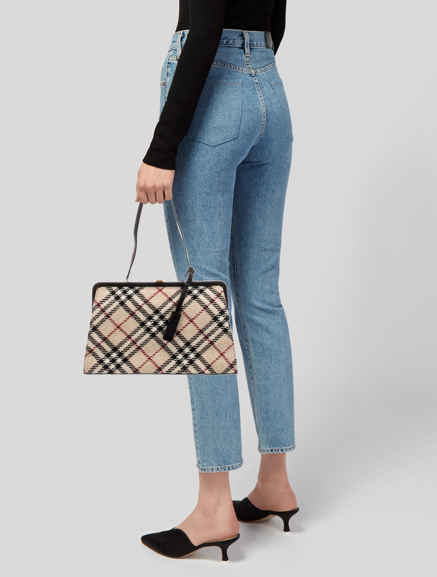 Burberry London Wool Shoulder Bag