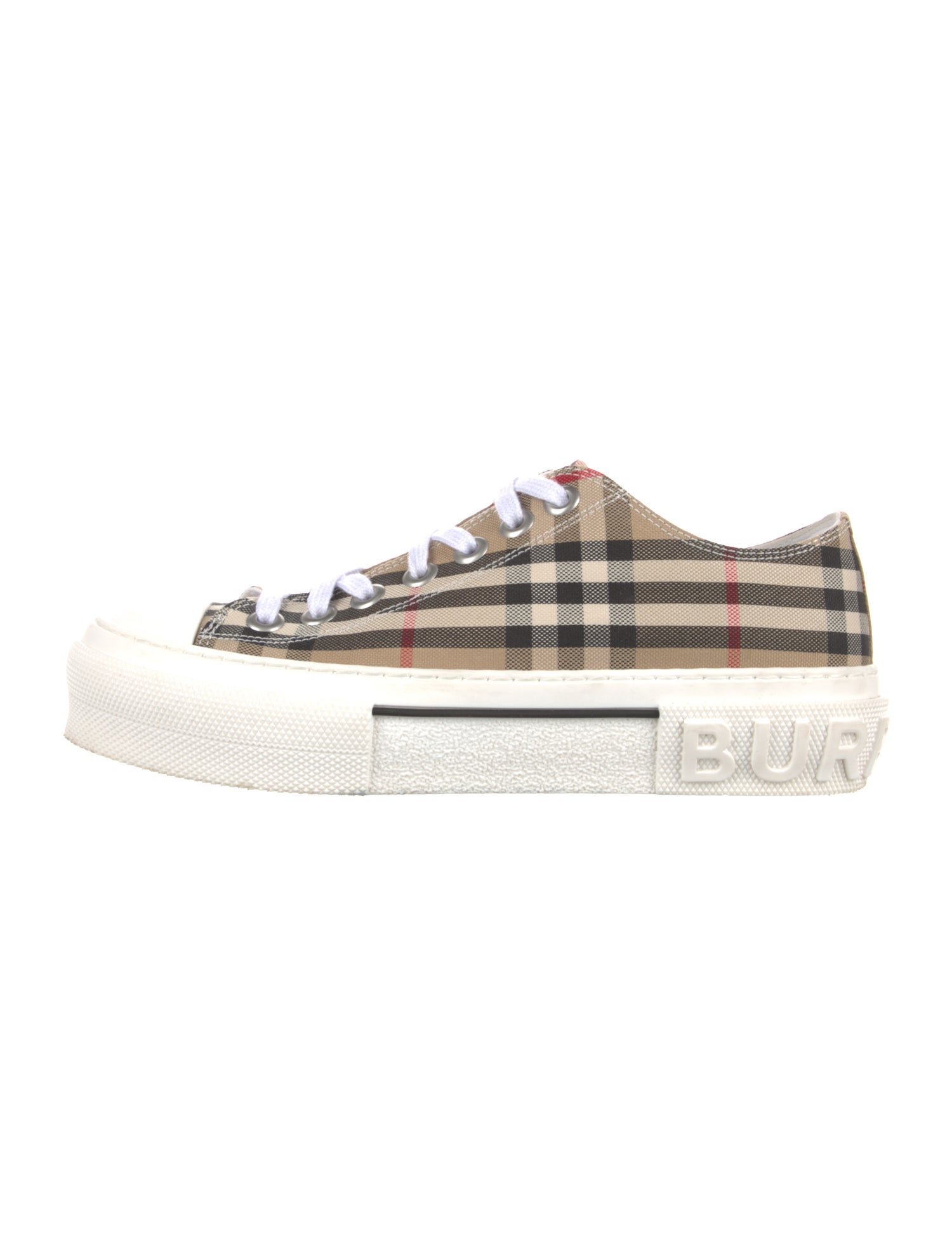 Burberry House Check Pattern Canvas Sneakers