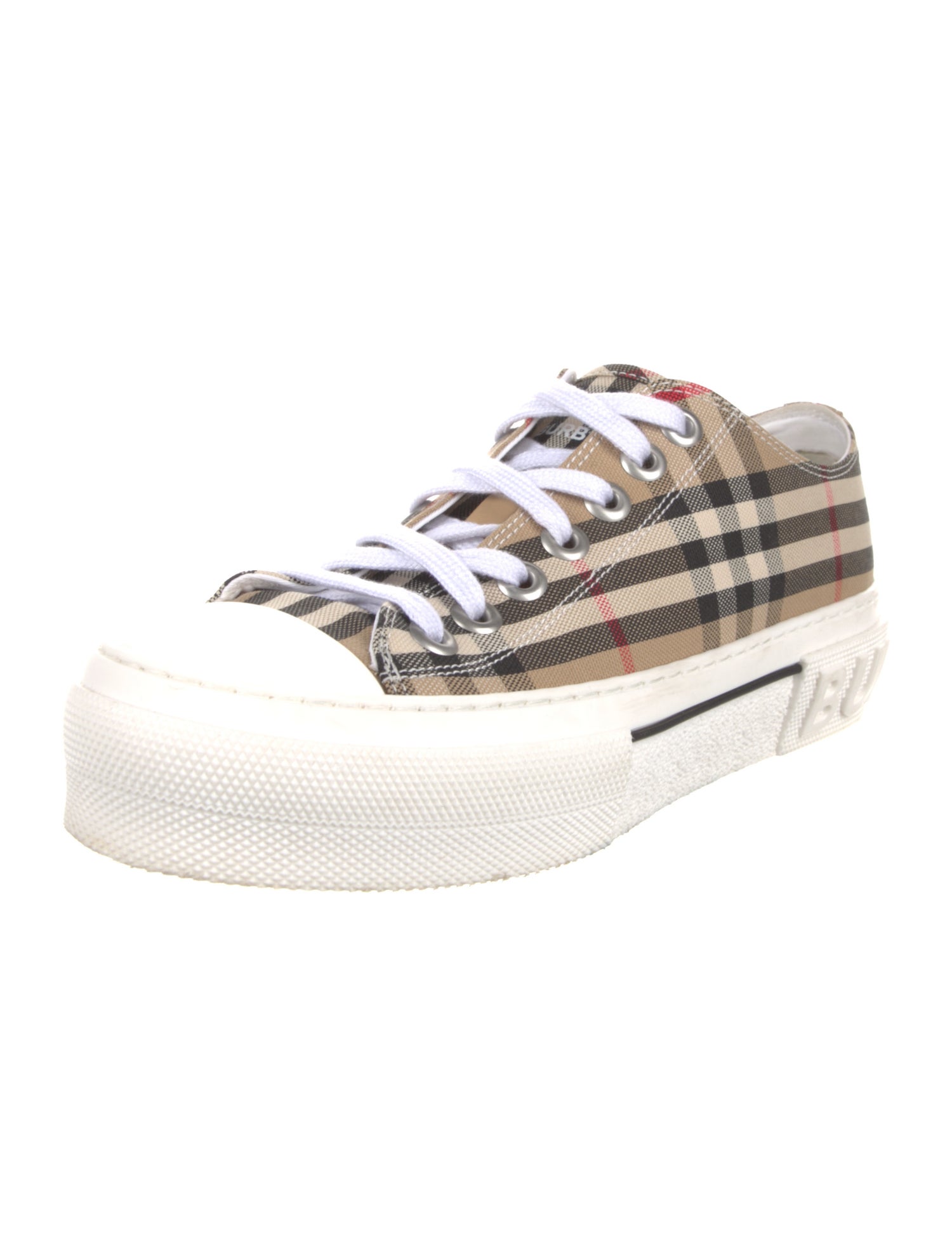 Burberry House Check Pattern Canvas Sneakers