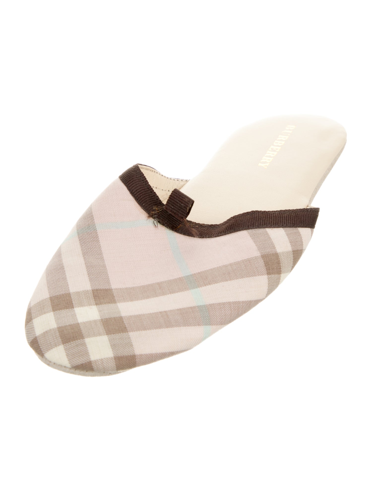 Burberry Canvas Printed Mules