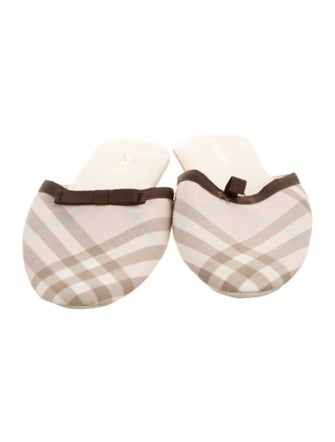 Burberry Canvas Printed Mules