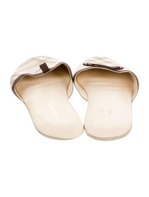 Burberry Canvas Printed Mules