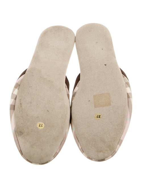 Burberry Canvas Printed Mules