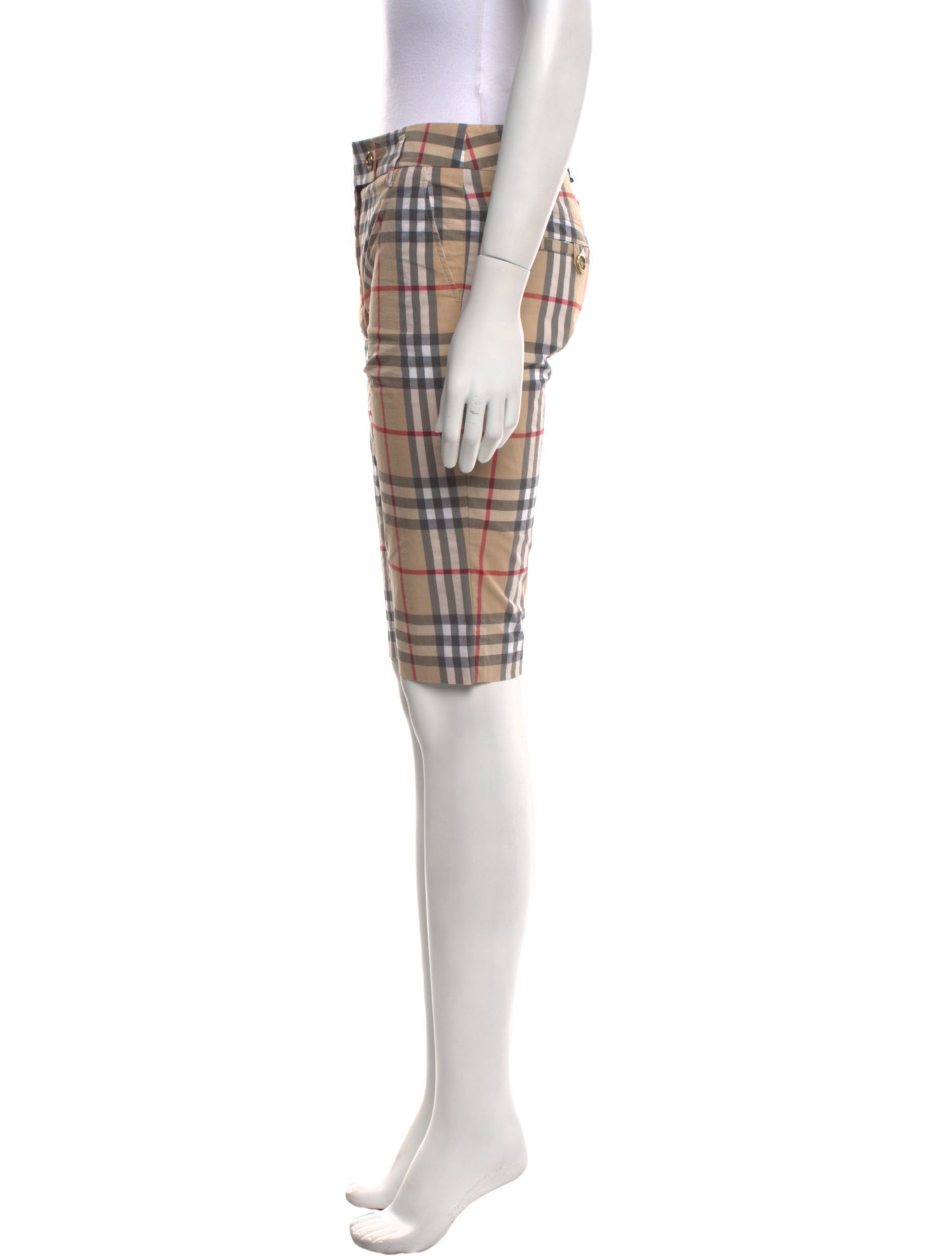 Burberry Plaid Print Straight Leg Pants