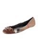 Burberry Canvas Printed Ballet Flats