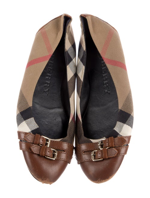 Burberry Canvas Printed Ballet Flats