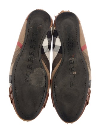 Burberry Canvas Printed Ballet Flats