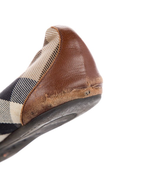 Burberry Canvas Printed Ballet Flats
