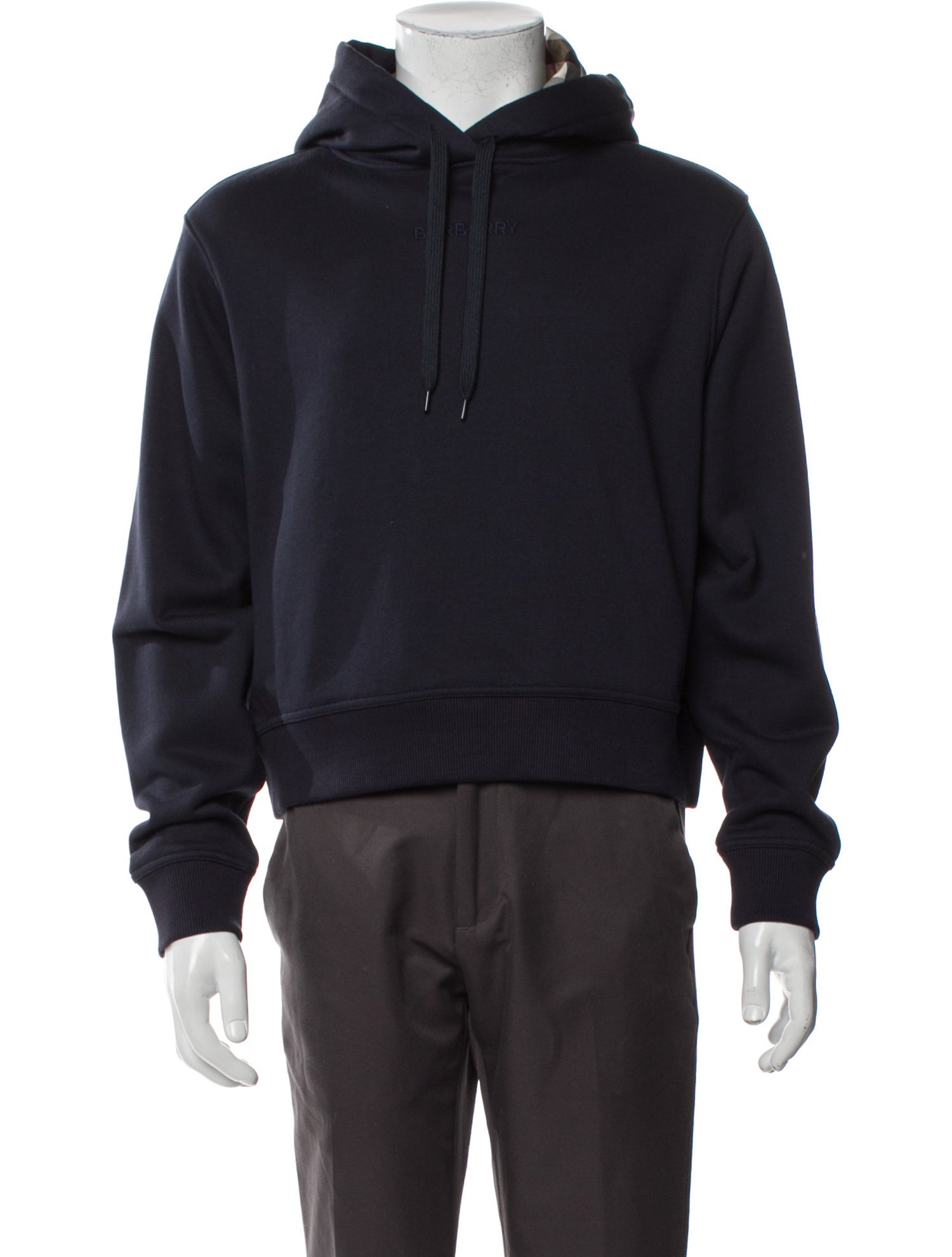 Burberry Exploded Check Pattern Crew Neck Hoodie w/ Tags