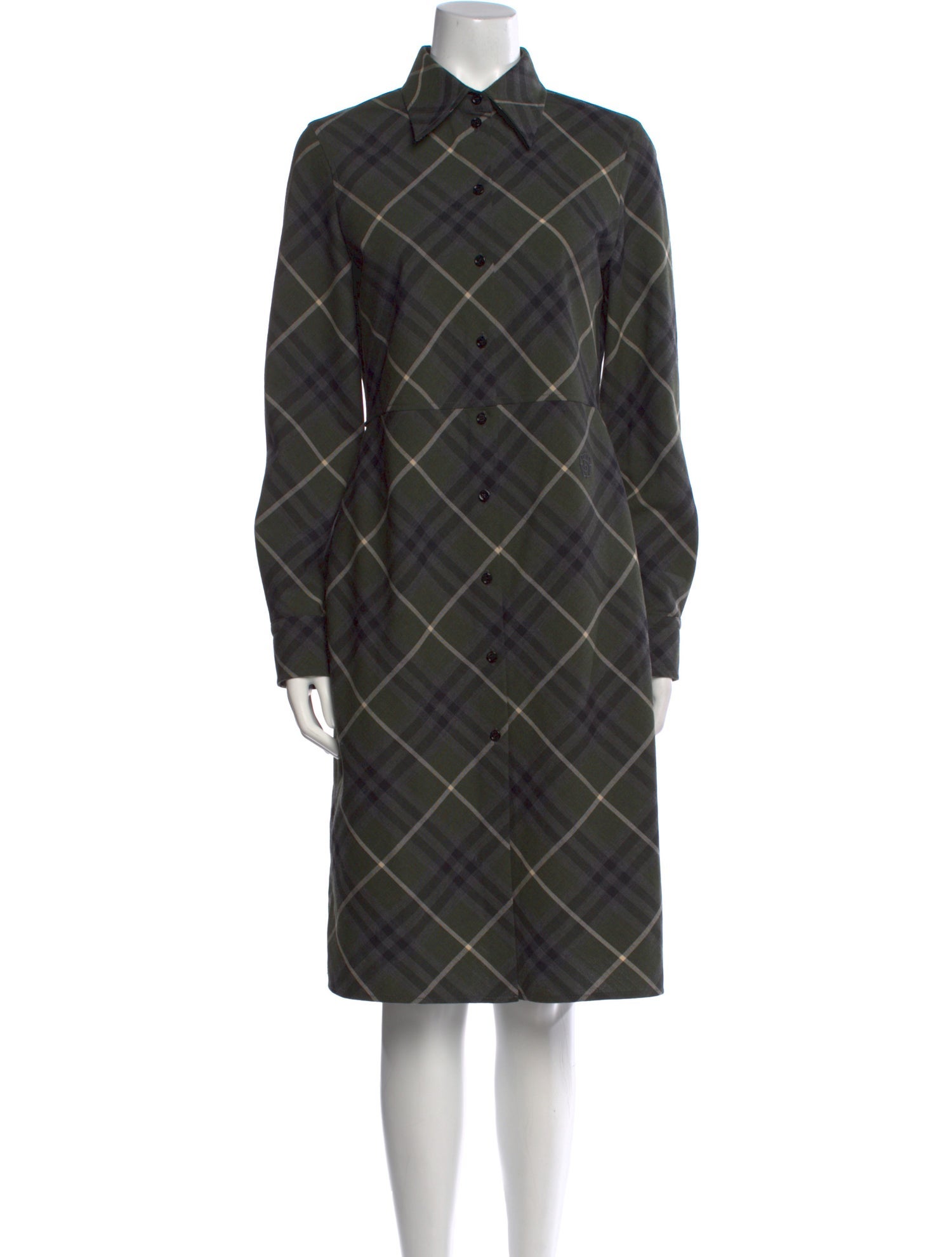 Burberry Plaid Print Knee-Length Dress w/ Tags