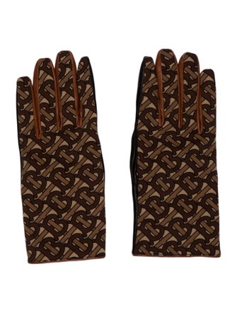 Burberry Pattern Printed Leather Gloves