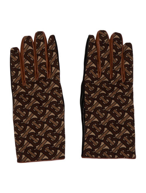 Burberry Pattern Printed Leather Gloves