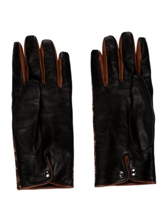 Burberry Pattern Printed Leather Gloves