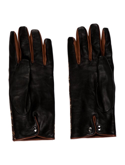 Burberry Pattern Printed Leather Gloves
