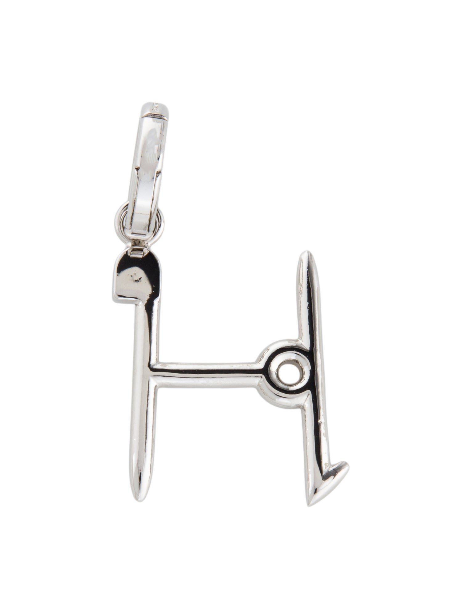 Burberry Letter 'H' Kilt Pin Charm Pendant w/ Tags