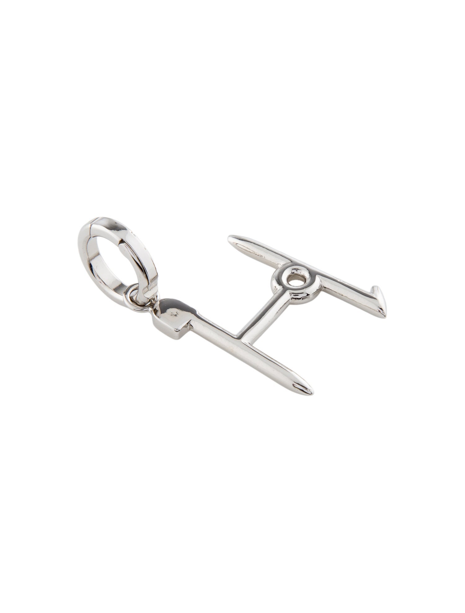 Burberry Letter 'H' Kilt Pin Charm Pendant w/ Tags