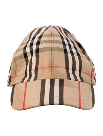 Burberry Check Print Baseball Cap