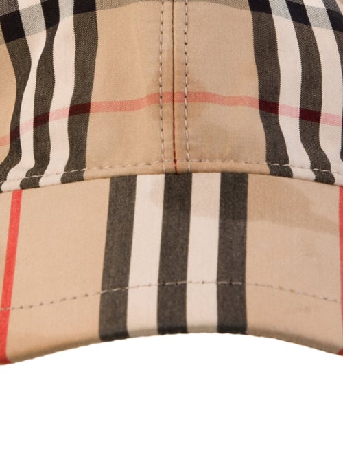 Burberry Check Print Baseball Cap
