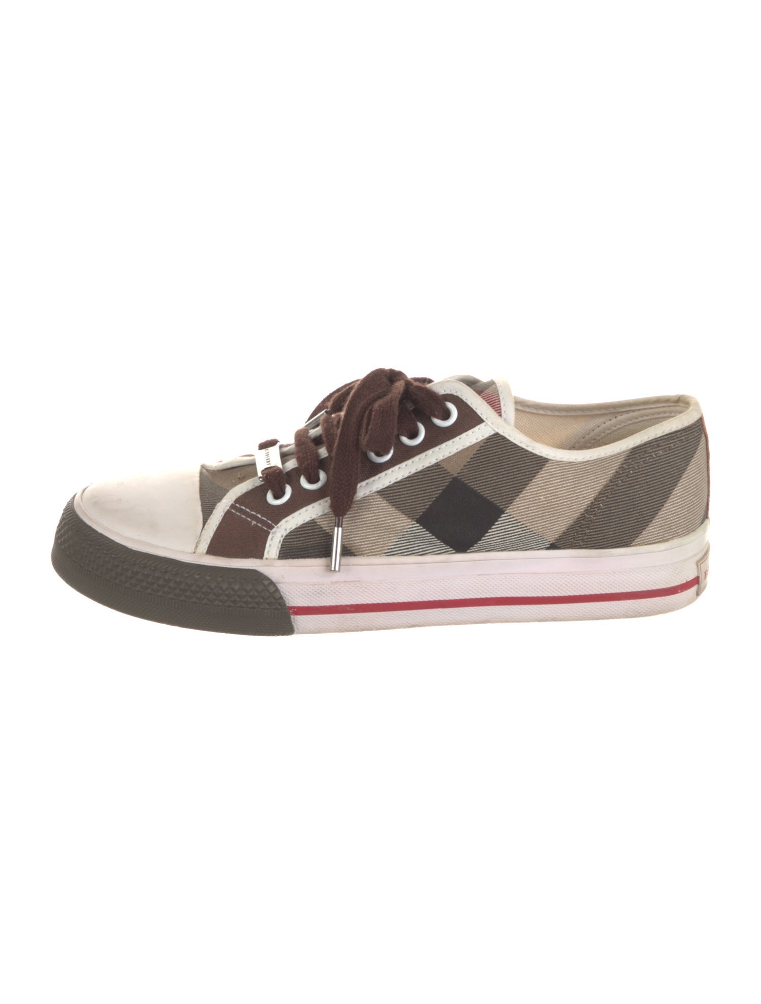 Burberry House Check Pattern Canvas Sneakers