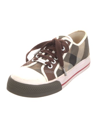 Burberry House Check Pattern Canvas Sneakers