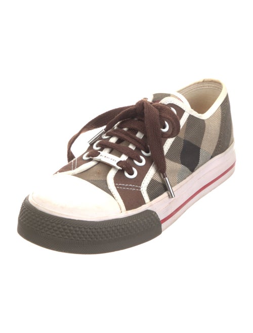 Burberry House Check Pattern Canvas Sneakers