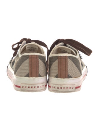 Burberry House Check Pattern Canvas Sneakers