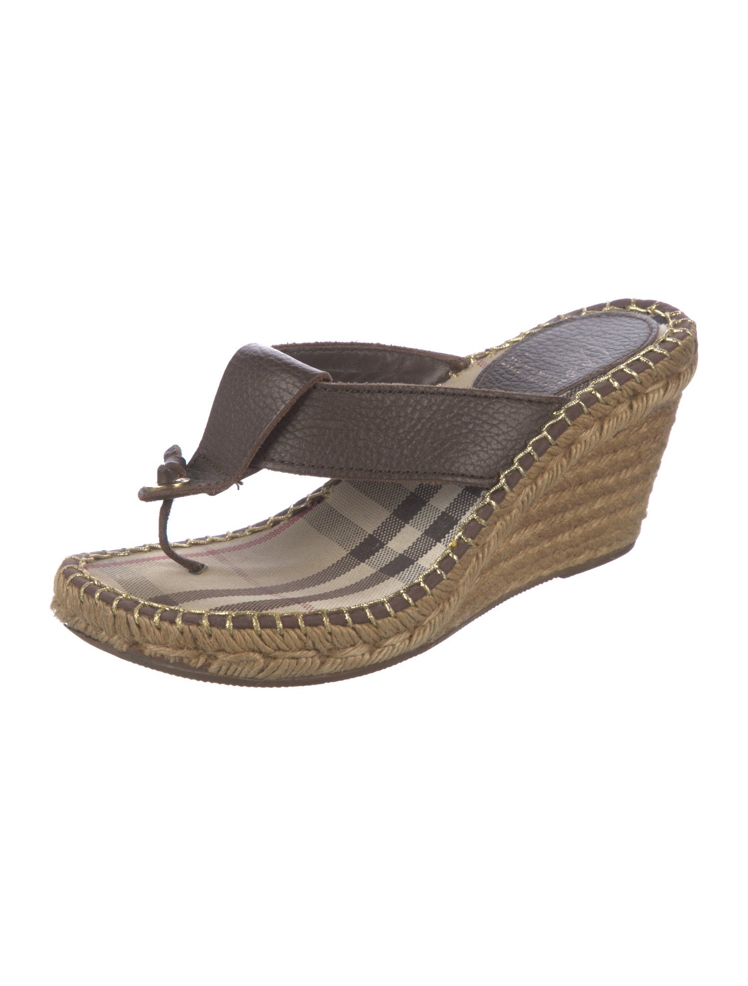 Burberry Leather Espadrilles