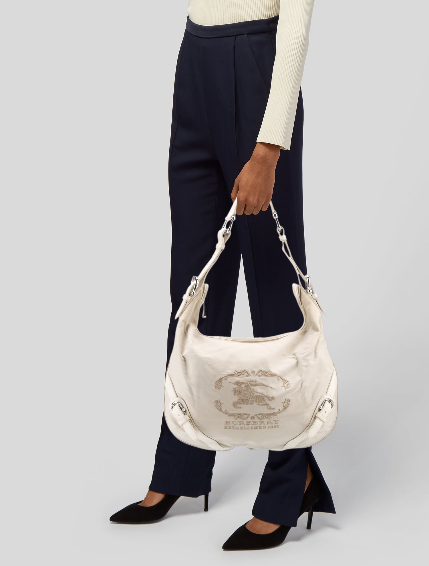 Burberry Prorsum Canvas Hobo