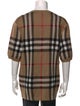 Burberry Nova Check Pattern Silk Pullover