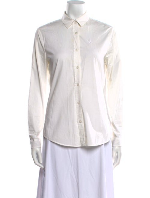 Burberry Brit Long Sleeve Button-Up Top