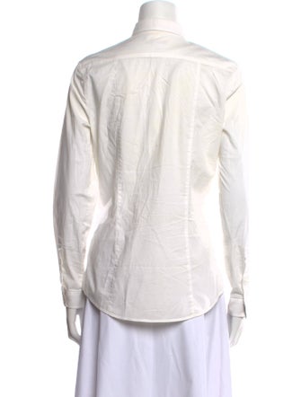 Burberry Brit Long Sleeve Button-Up Top