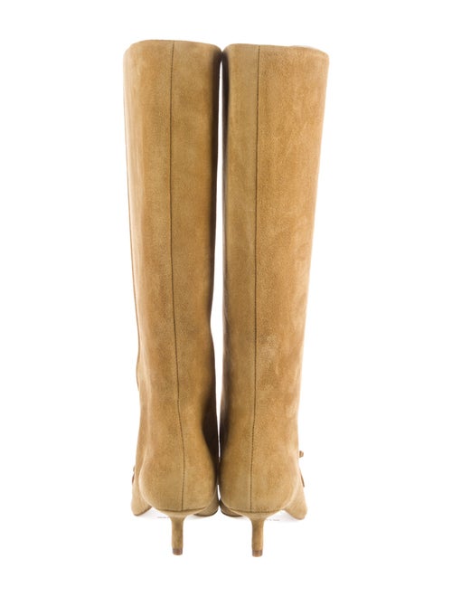 Burberry Suede Bow Accents Boots