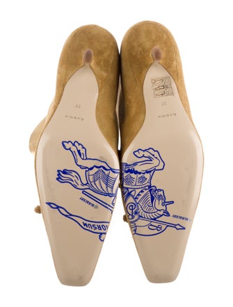 Burberry Suede Bow Accents Boots