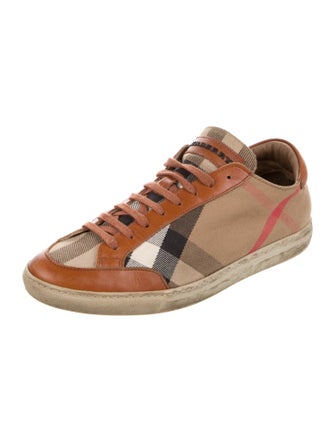 Burberry House Check Pattern Canvas Sneakers