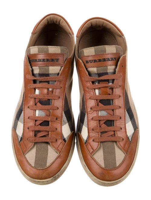 Burberry House Check Pattern Canvas Sneakers