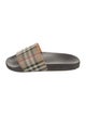 Burberry House Check Pattern Rubber Slides