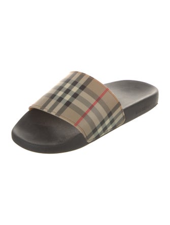 Burberry House Check Pattern Rubber Slides