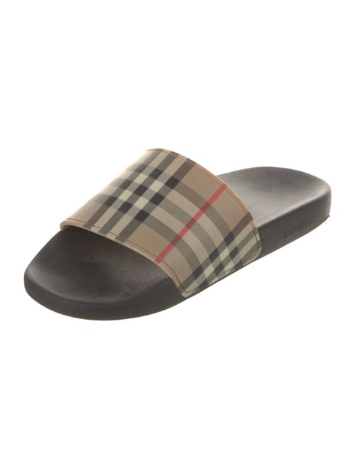 Burberry House Check Pattern Rubber Slides