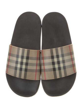Burberry House Check Pattern Rubber Slides