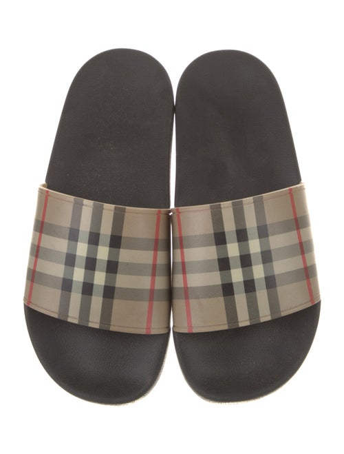 Burberry House Check Pattern Rubber Slides