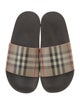 Burberry House Check Pattern Rubber Slides