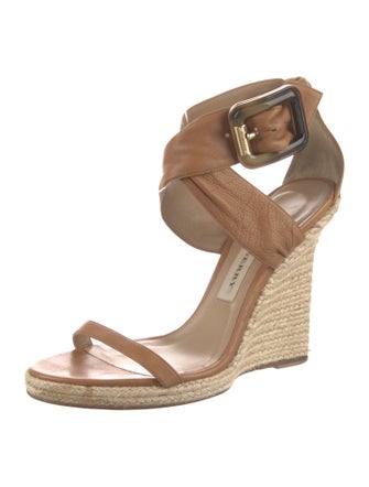 Burberry Leather Espadrilles