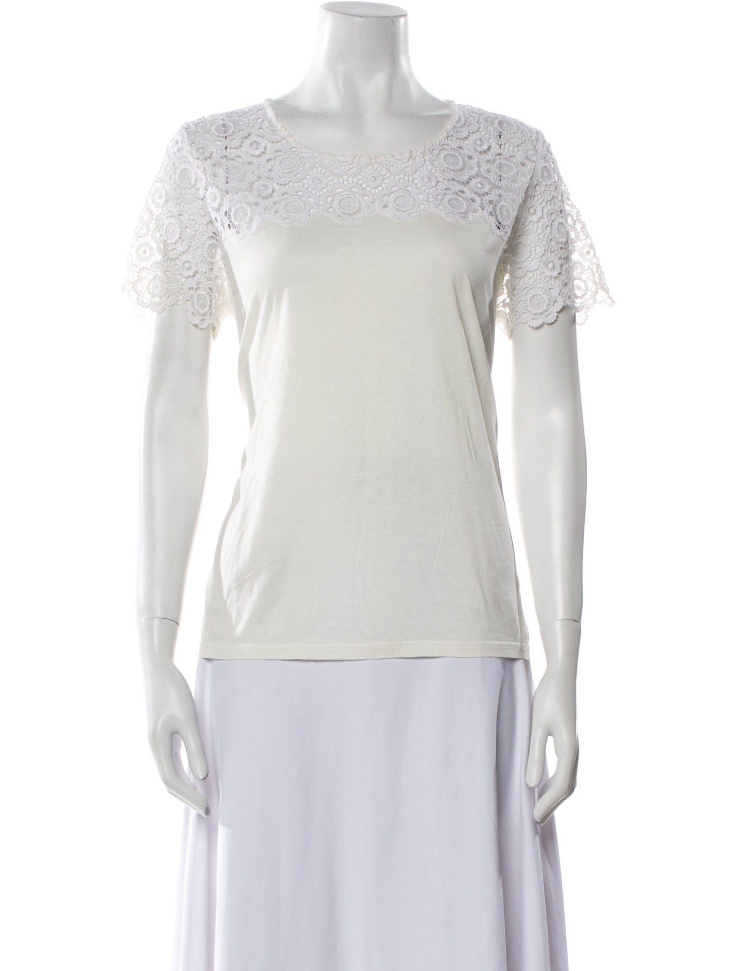 Burberry Prorsum Scoop Neck Short Sleeve T-Shirt