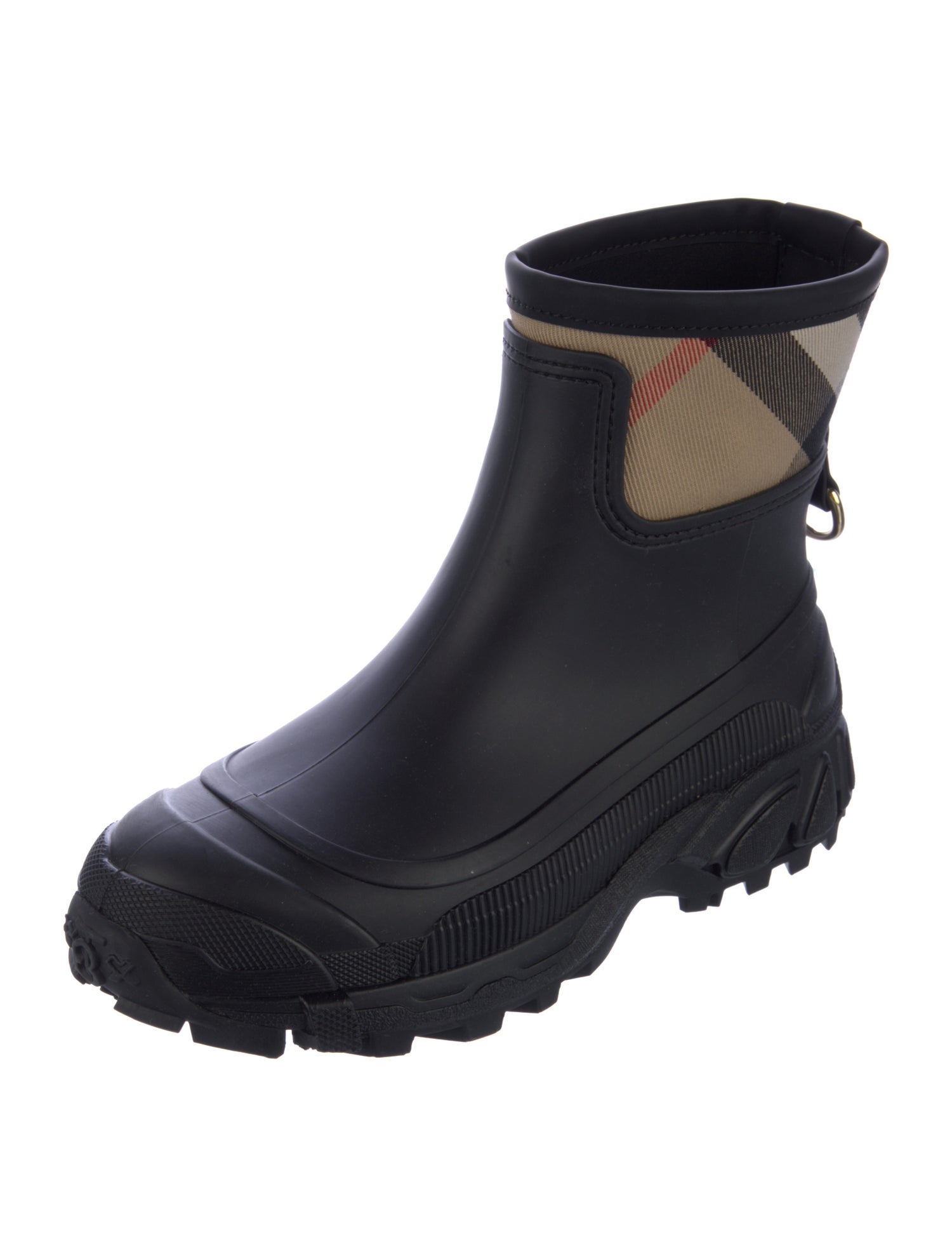 Burberry Exploded Check Pattern Rubber Rain Boots