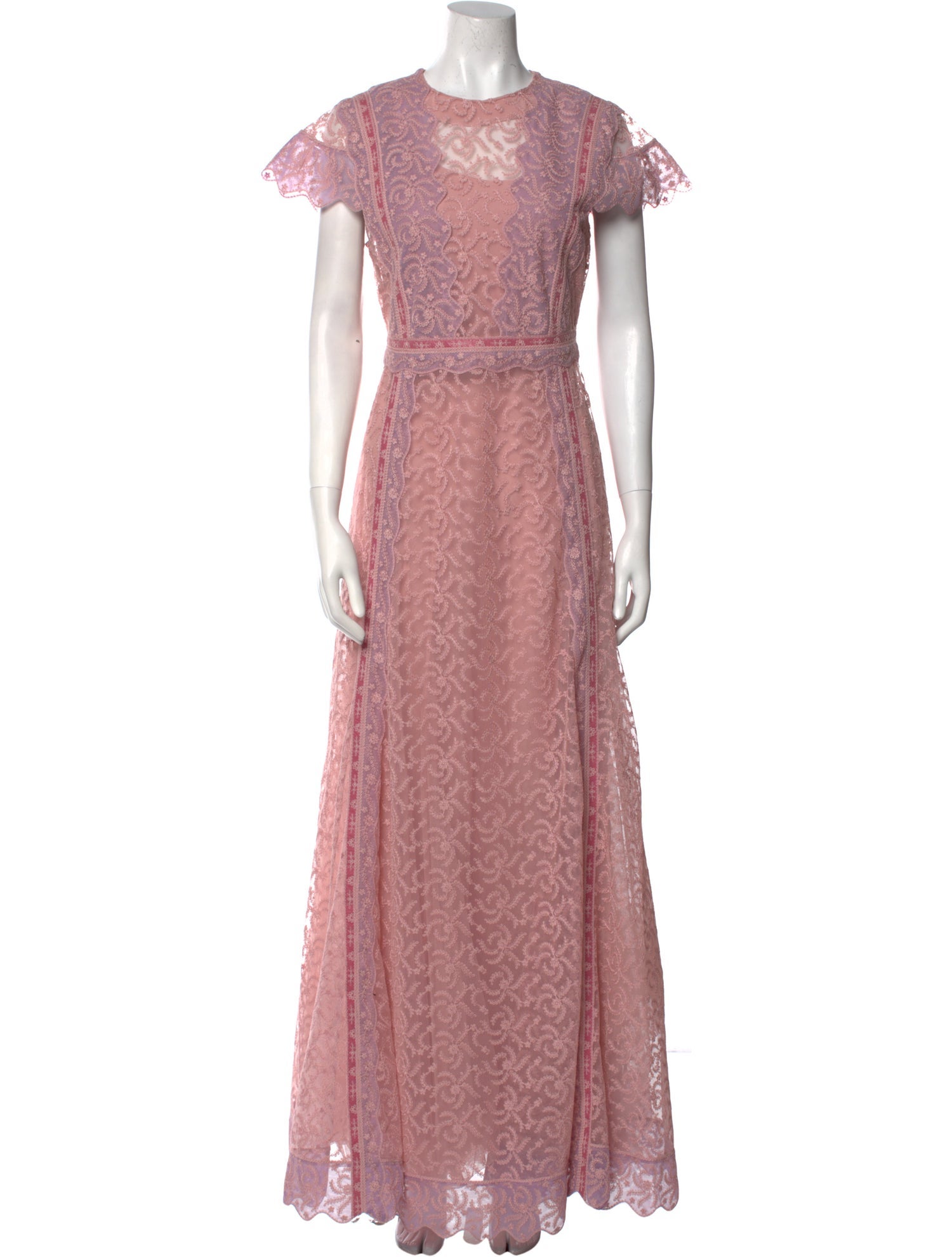 Burberry Lace Pattern Long Dress w/ Tags