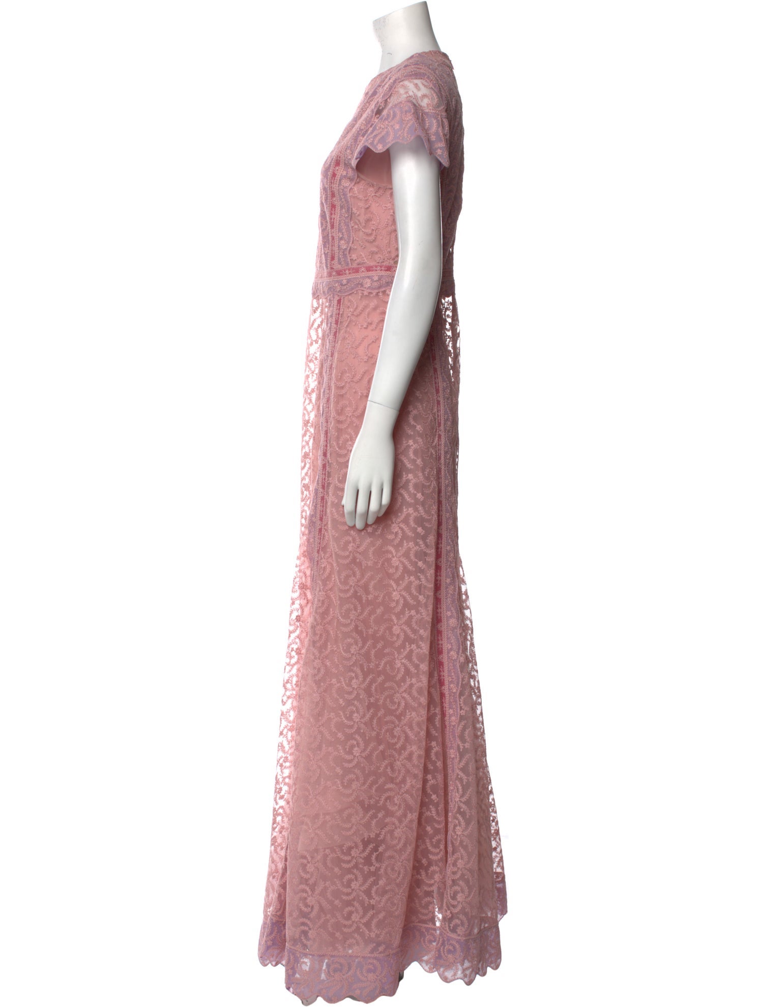 Burberry Lace Pattern Long Dress w/ Tags