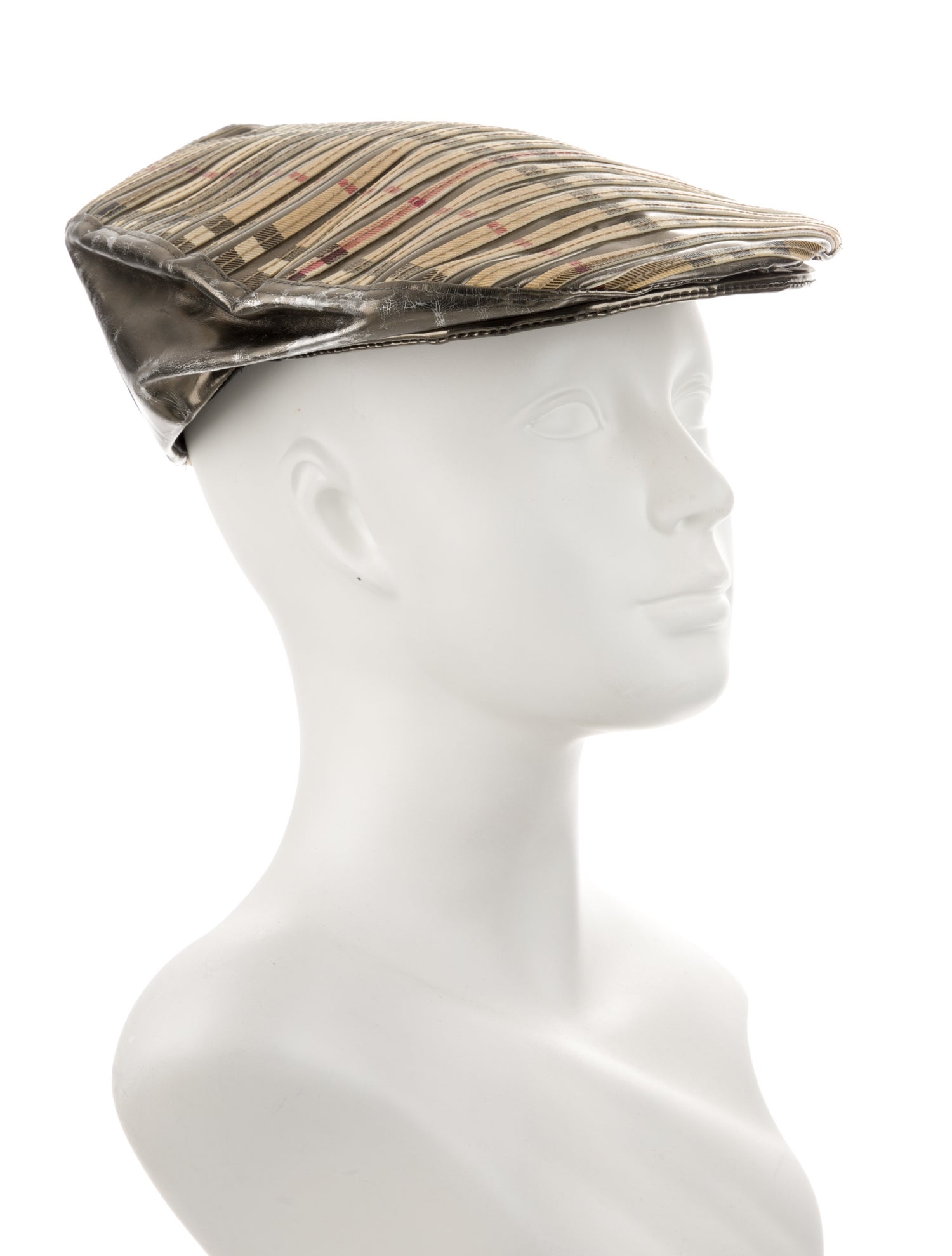 Burberry Printed Beret Hat