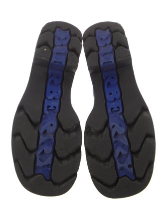 Burberry Smoked Check Pattern Rubber Rain Boots