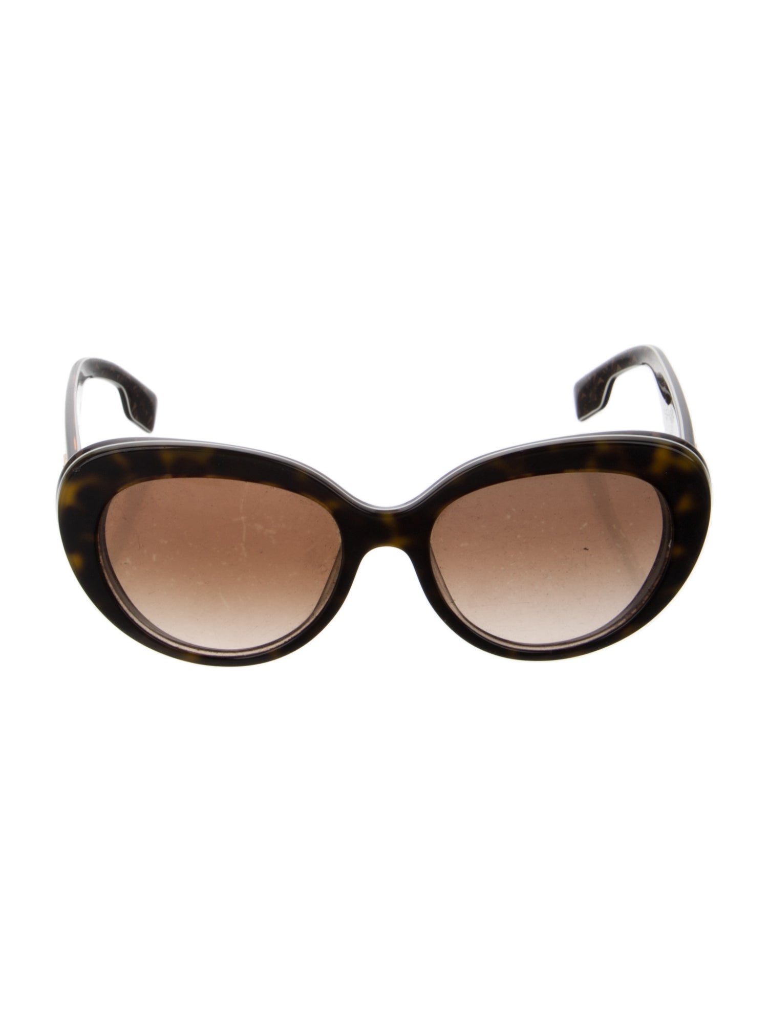 Burberry TB Monogram Cat-Eye Sunglasses