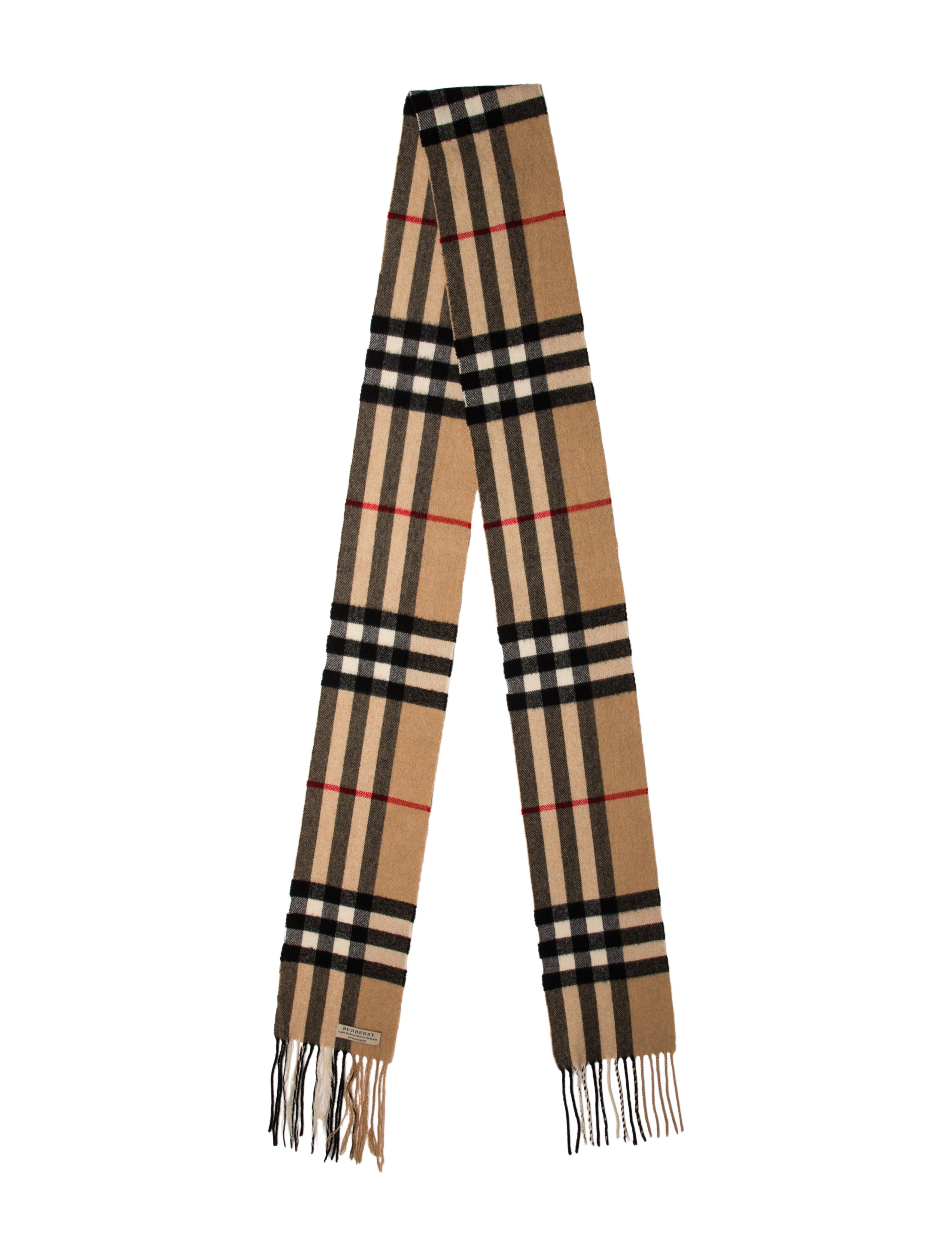 Burberry Cashmere House Check Pattern Scarf